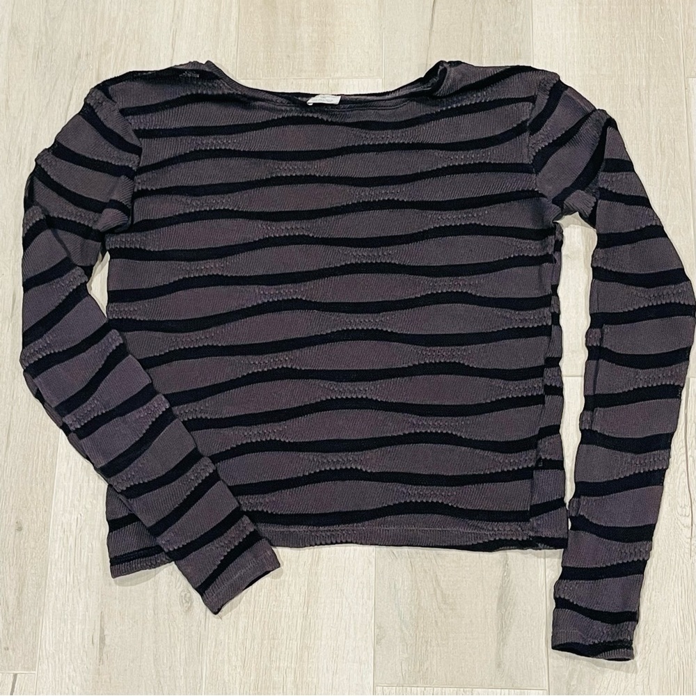 Zara Knit Sweater Size S Gray Black